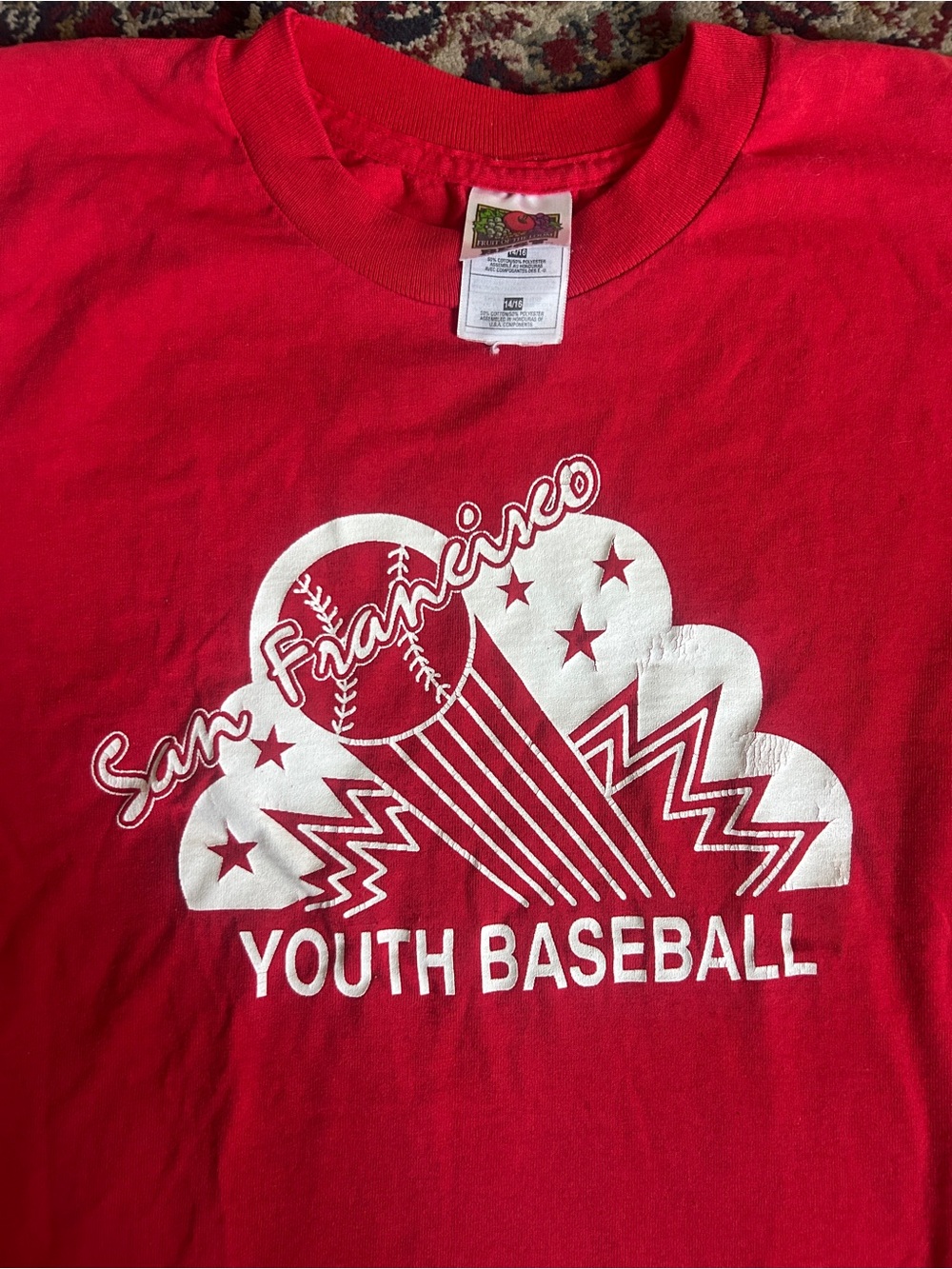 Vintage 90s San Francisco Youth Baseball Tee
